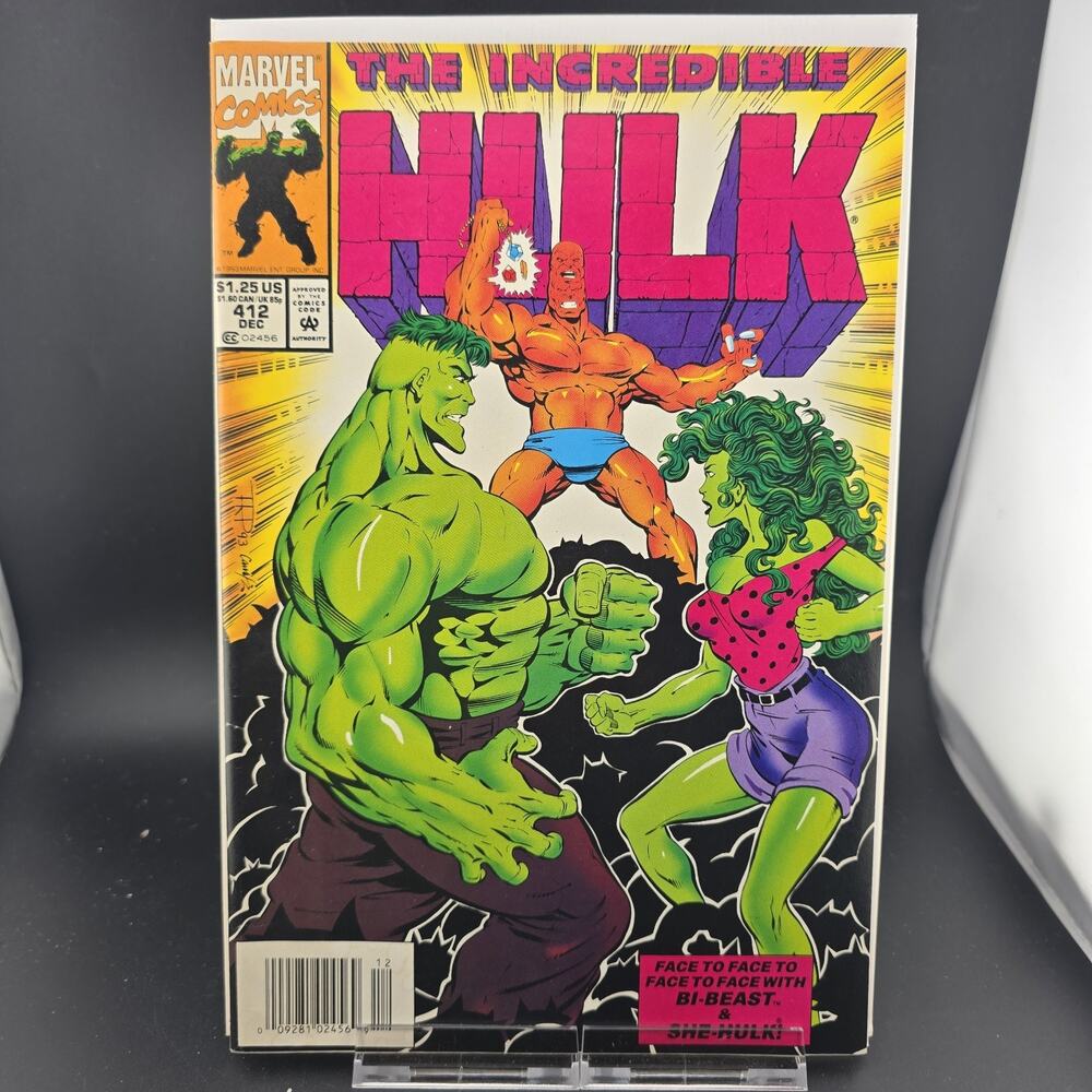 Incredible Hulk #412 Marvel 1993 She-Hulk Bi-Beast Peter David Direct NM 9.2/9.4